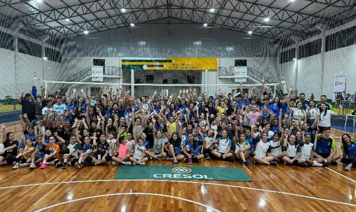 2º Festival de Voleibol das Escolinhas 2024 é realizado em Santa Helena