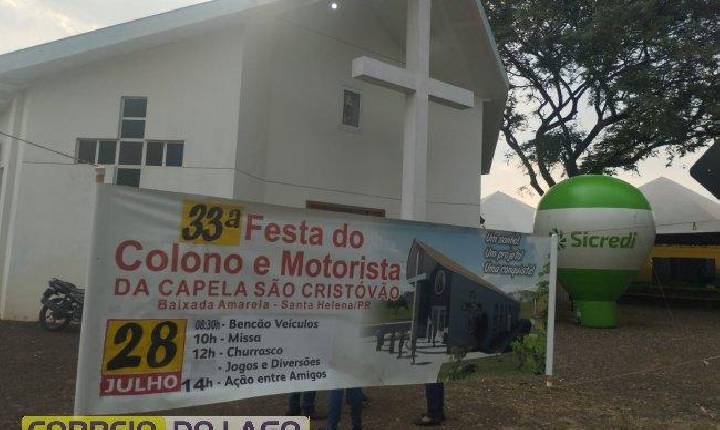 Festa de São Cristóvão em Santa Helena: fé e confraternização no Bairro Baixada Amarela