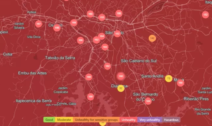 Mais sujo que Déli, seco como o Saara: por que ar no Brasil está sufocante