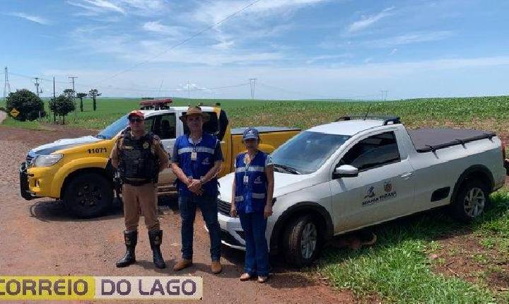 Operação conjunta da PRE de SH e ADAPAR reforça segurança em Vera Cruz do Oeste