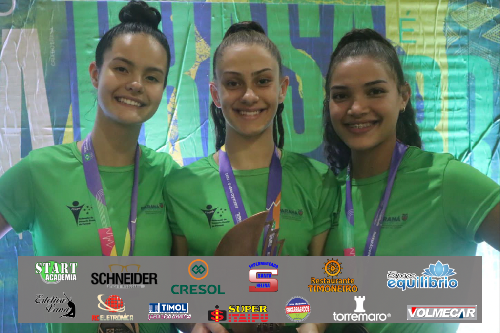 Atletas de Santa Helena conquistam 3º lugar com seleção de voleibol do PR nos Jogos da Juventude