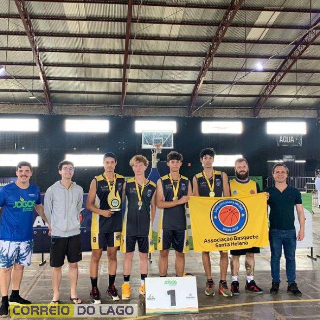 Santa Helena conquista o título de Campeão Paranaense de Basquete 3x3 Sub-18