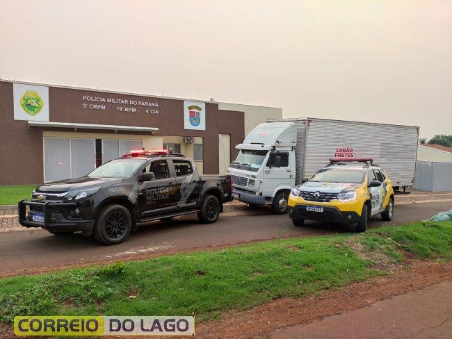 Polícia Militar e BPfron prendem assaltante e recuperam caminhão em Santa Helena