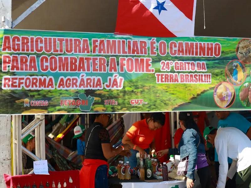 Agricultores familiares de Santa Helena participam do Grito da Terra 2024 em Brasília