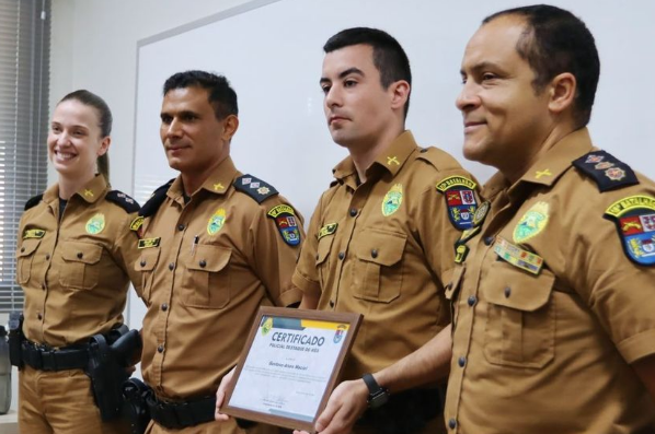 Policial de Santa Helena é homenageado como destaque de junho do 19º BPM