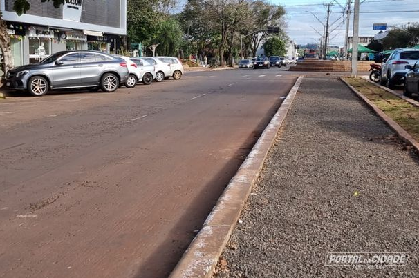 Veículos estacionados na Av. Brasil em local proibido são multados em SH