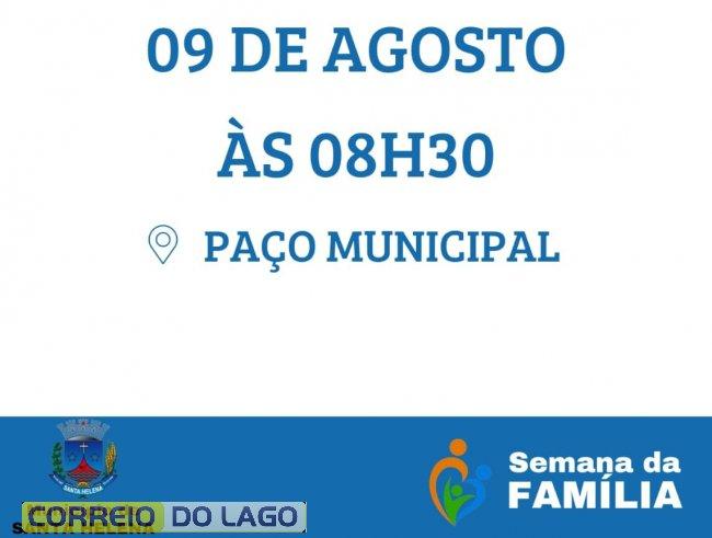 Semana da Família em Santa Helena encerra com programação especial no sábado