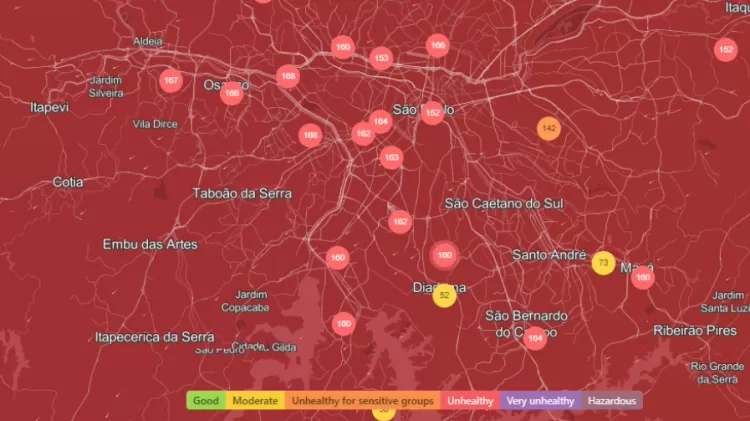 Mais sujo que Déli, seco como o Saara: por que ar no Brasil está sufocante